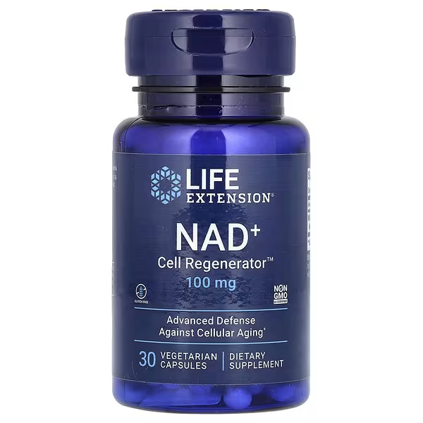 NAD+ Cell Regenerator, никотинамид рибозид, 100 мг, 30 вегетарианских капсул