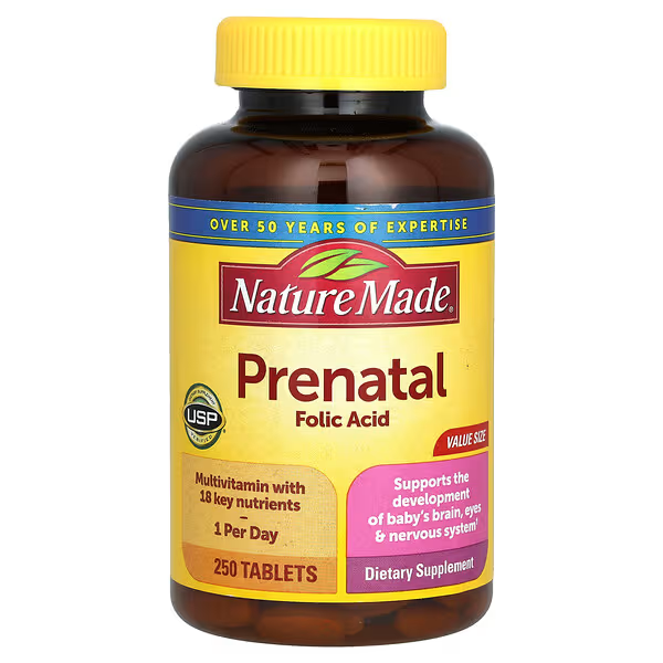 Мультивитамины с фолиевой кислотой для беременных, 250 таблеток, Prenatal Folic Acid