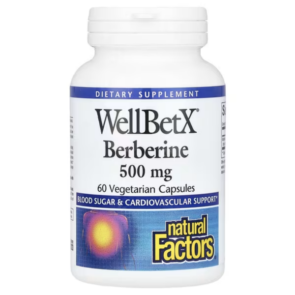 Берберин, 500 мг, 60 вегетарианских капсул, WellBetX Berberine