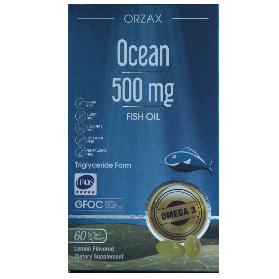 Омега- 3 и рыбий жир, 500 мг, 60 капсул, Ocean Fish Oil