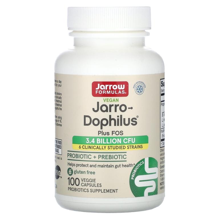 Пробиотики, 3,4 млрд КОЕ, 100 капсул, Jarrow Formulas, Jarro-Dophilus