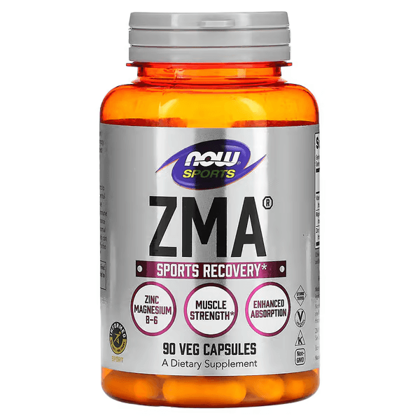 Цинк, магний, витамин B-6, 90 капсул,  Now Foods, ZMA