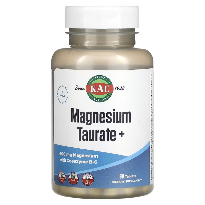 Таурат магния, 400 мг, 90 таблеток, Magnesium Taurate