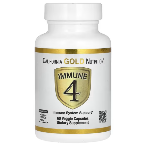 Immune 4, для укрепления иммунитета, 60 вегетарианских капсул