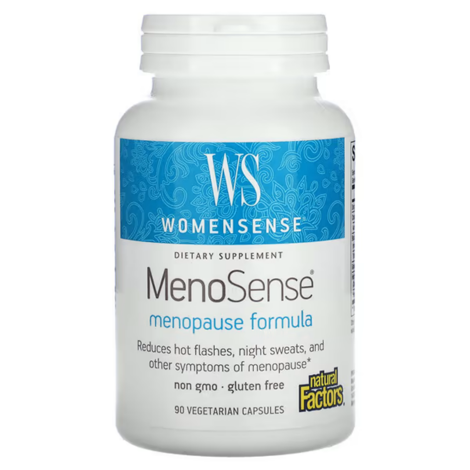 MenoSense, поддержка при менопаузе, 90 вегетарианских капсул, WomenSense