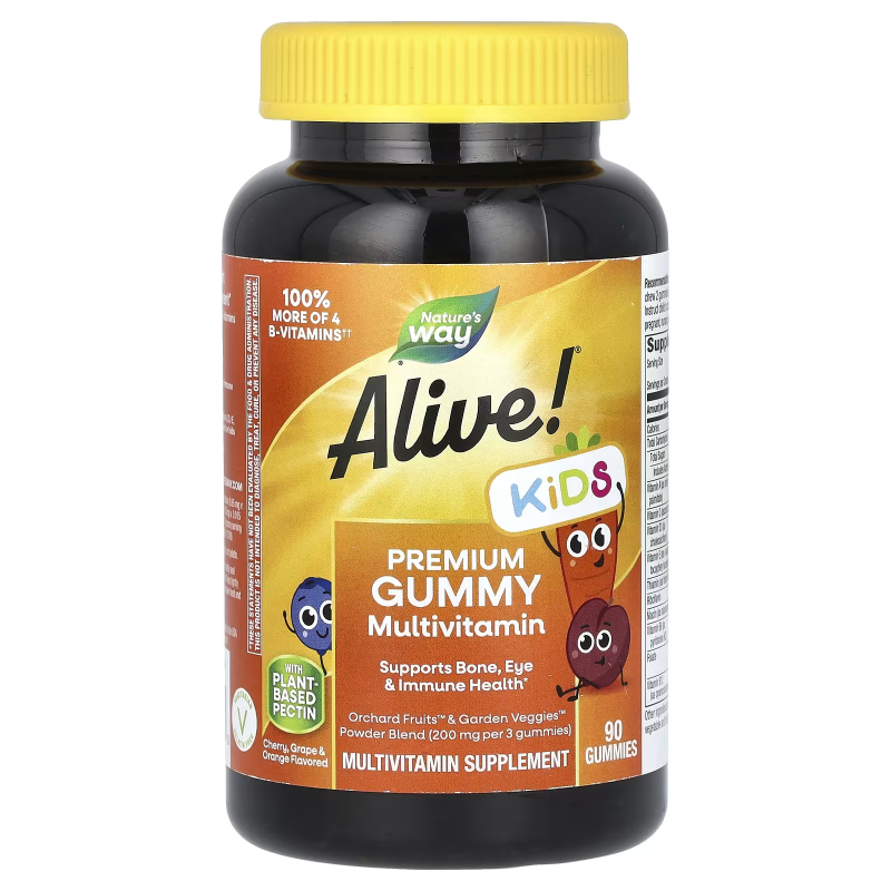 Премиум мультивитамины для детей, 90 мармеладок, Alive! Premium Gummy Multivitamin