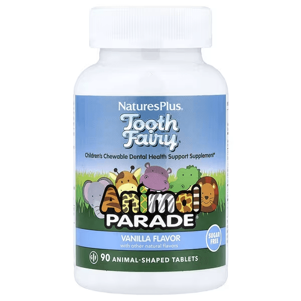 Tooth Fairy, добавка для зубов, 90 жевательных таблеток, Animal Parade