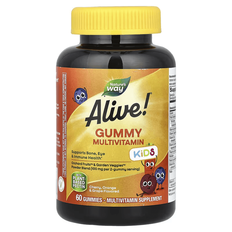 Мультивитамины для детей, 60 мармеладок, Alive! Gummy Multivitamin