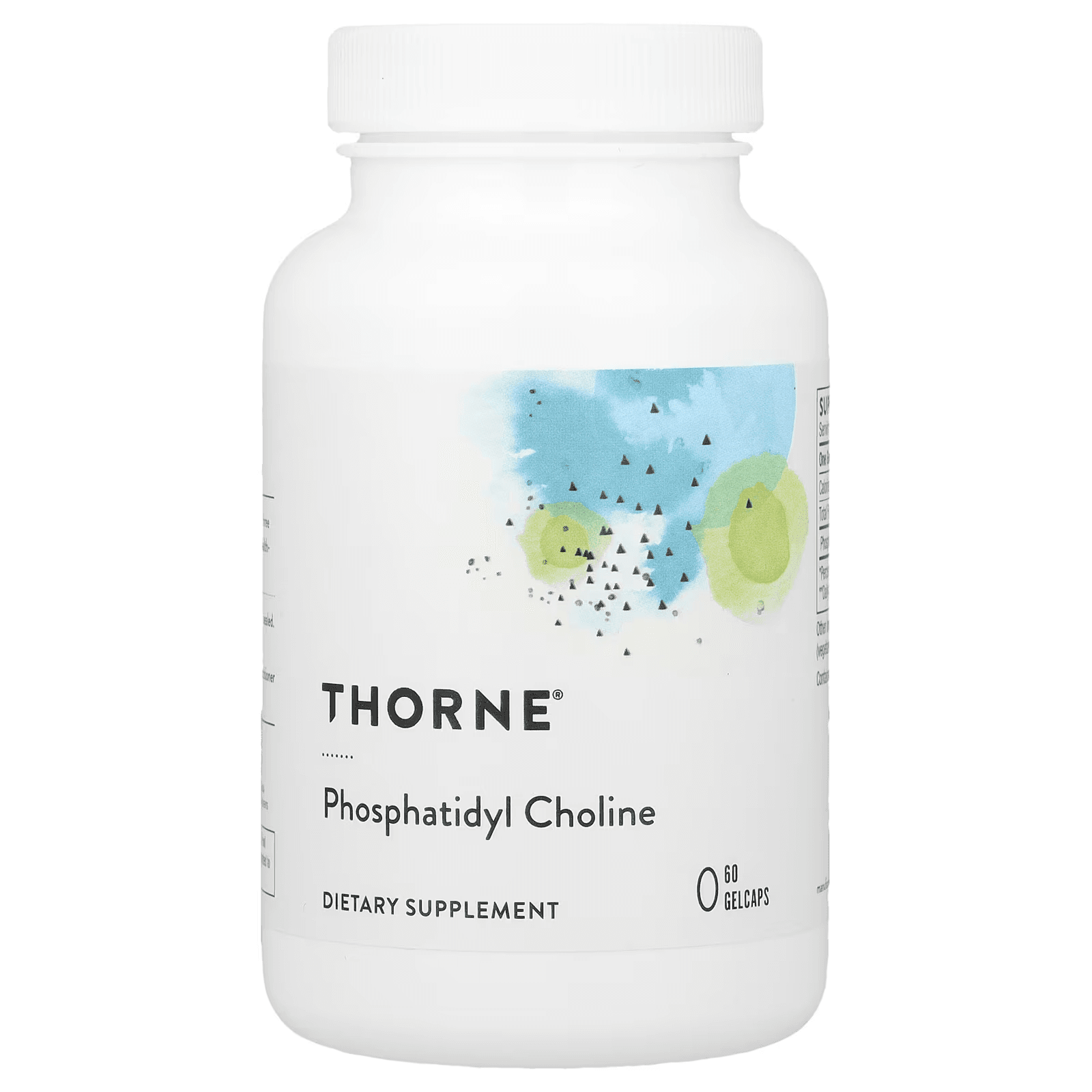 Thorne, фосфатидилхолин, 60 желатиновых капсул, phosphatidyl choline