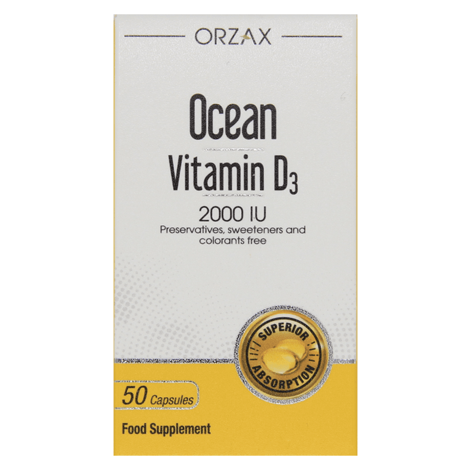 Витамин Д3, 2000 МЕ, Ocean Vitamin D3, ORZAXI