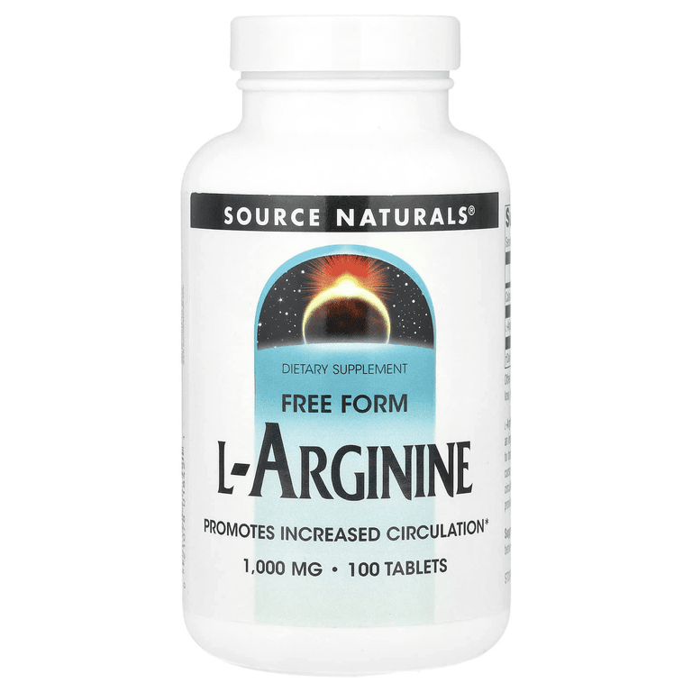 L-Аргинин, 50 таблеток, Source Naturals, L-arginine