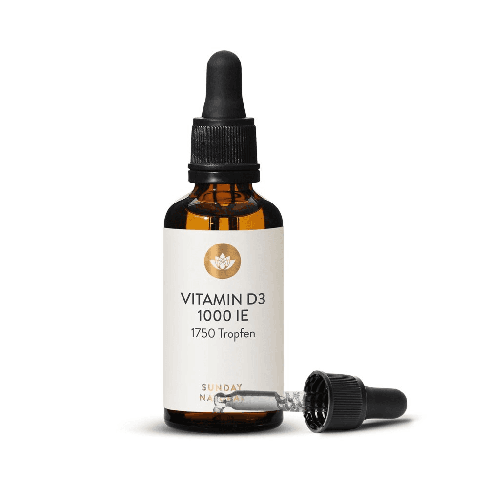 Витамин Д3, 25 мкг (1000 МЕ), 1750 капель, Sunday Natural, Vitamin D3