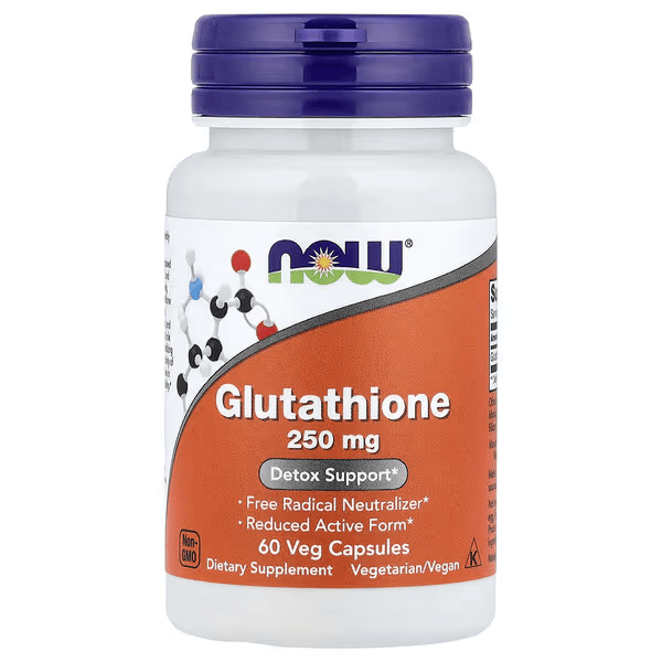 Глутатион, 250 мг, 60 вегетарианских капсул, NOW Foods, Glutathione